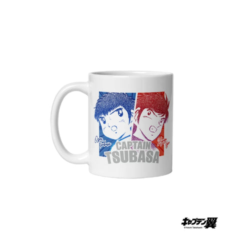 White glossy mug [CPT] TSUBASA Tsubasa & Kojirou