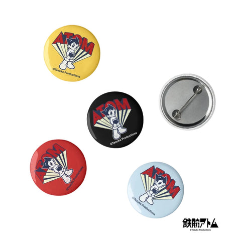 Set of pin buttons [ATM] VINTAGE ATOM