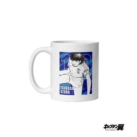 White glossy mug [CPT] TSUBASA Close up