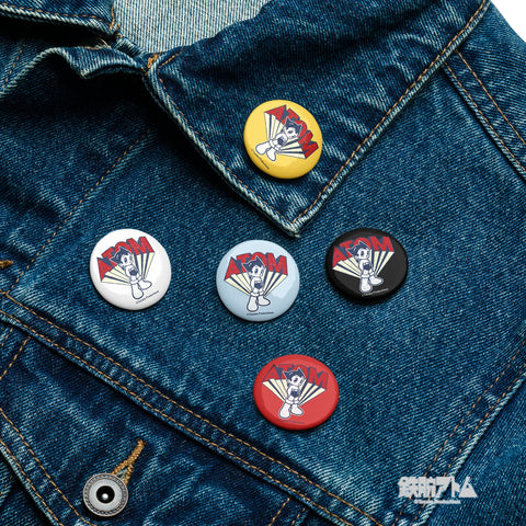 Set of pin buttons [ATM] VINTAGE ATOM