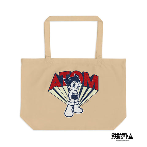 Large organic tote bag [ATM] VINTAGE ATOM