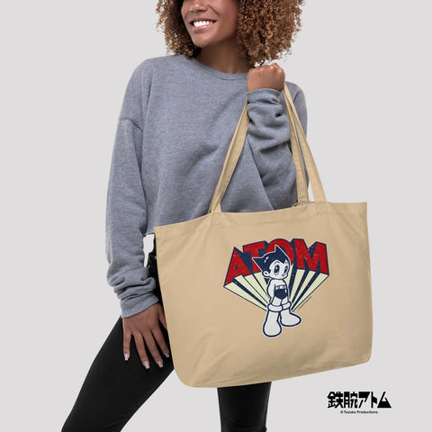 Large organic tote bag [ATM] VINTAGE ATOM