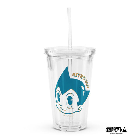 Clear plastic tumbler [ATM] FACE ATOM