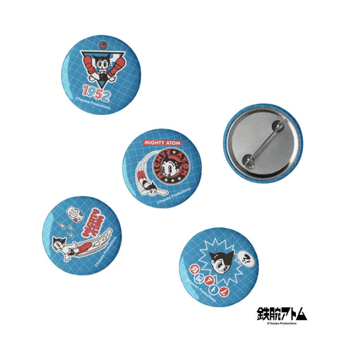Set of pin buttons [ATM] STICKERS ATOM
