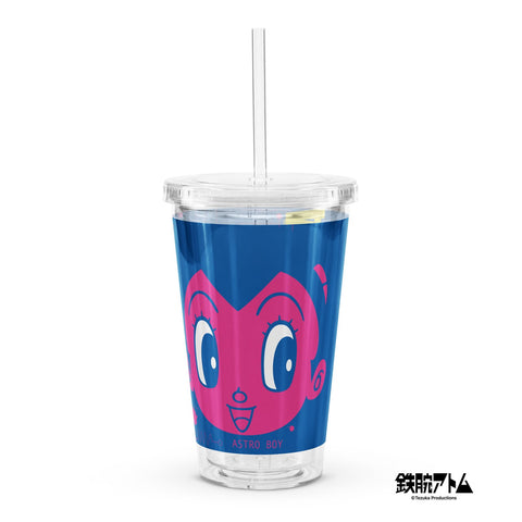 Clear plastic tumbler [ATM] CLOSE UP ATOM