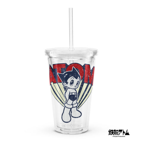 Clear plastic tumbler [ATM] VINTAGE ATOM