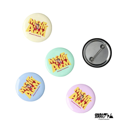 Set of pin buttons [ATM] RETRO ATOM
