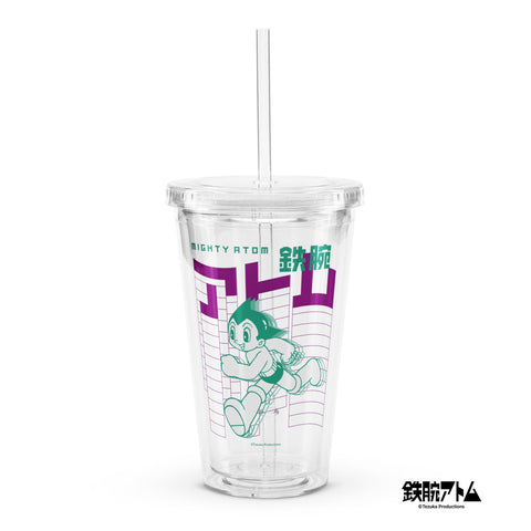 Clear plastic tumbler [ATM] RUN ATOM