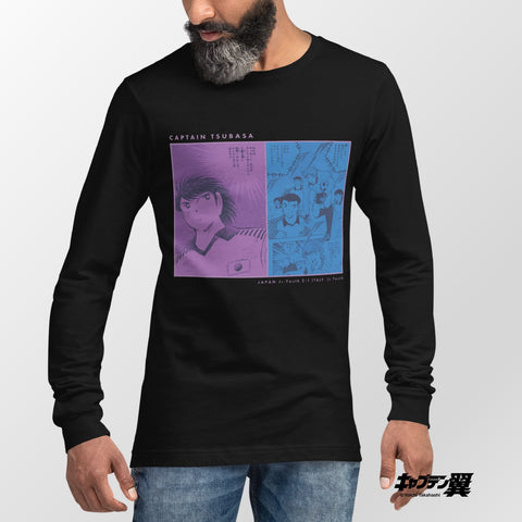 Unisex Long Sleeve Tee [CPT] TSUBASA JapanU-15 VS ItalyU-15