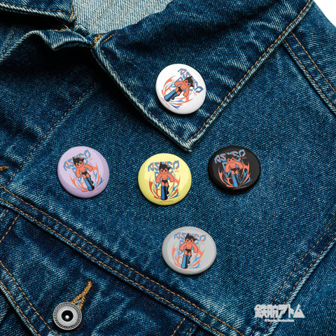 Set of pin buttons [ATM] POWER ATOM
