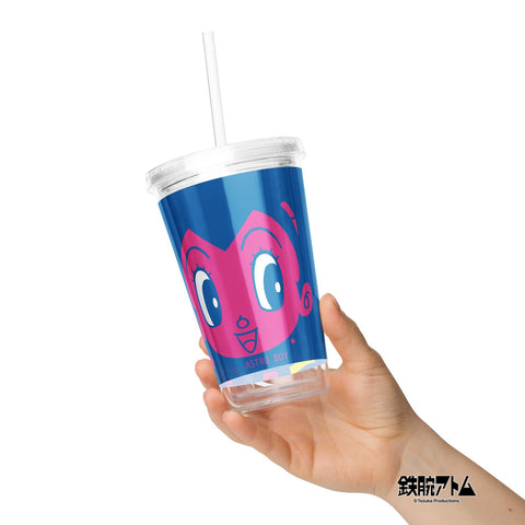 Clear plastic tumbler [ATM] CLOSE UP ATOM
