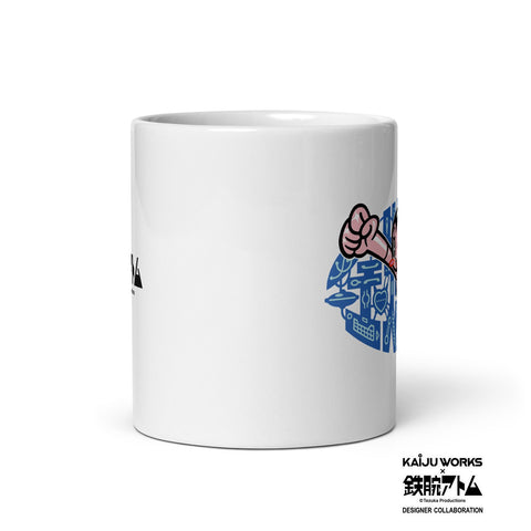 White glossy mug [TOWD] GIVE ME TOMOTAKA