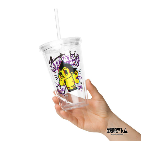 Clear plastic tumbler [ATM] MISREGISTRATION ATOM