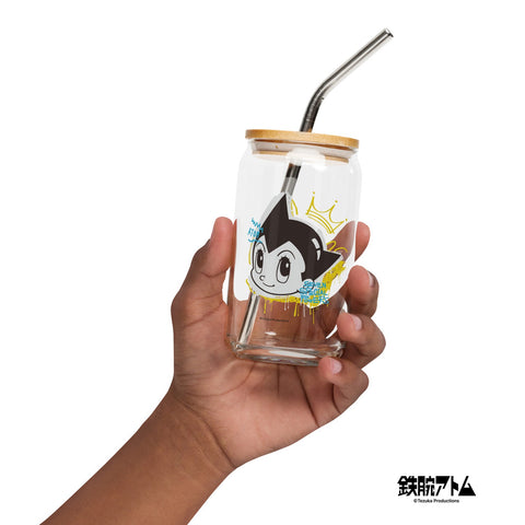Can-shaped glass [ATM] GRAFFITI ATOM