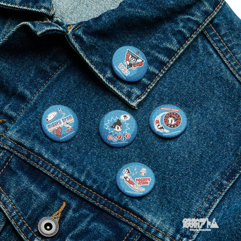 Set of pin buttons [ATM] STICKERS ATOM