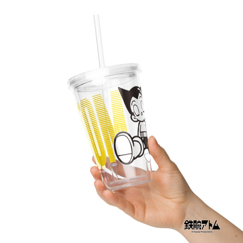 Clear plastic tumbler [ATM] SLEEP ATOM