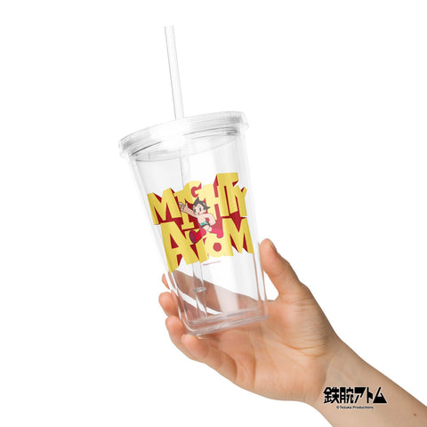 Clear plastic tumbler [ATM] RETRO ATOM