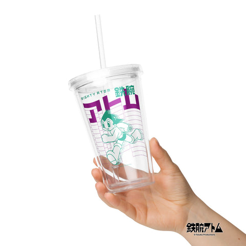Clear plastic tumbler [ATM] RUN ATOM
