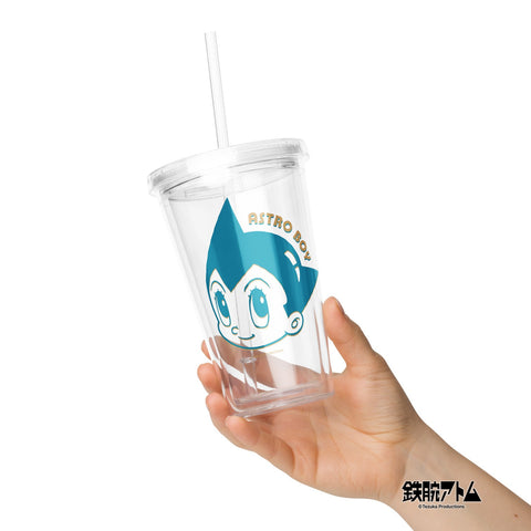Clear plastic tumbler [ATM] FACE ATOM