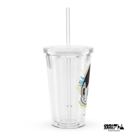 Clear plastic tumbler [ATM] GRAFFITI ATOM