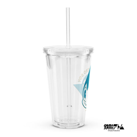 Clear plastic tumbler [ATM] FACE ATOM