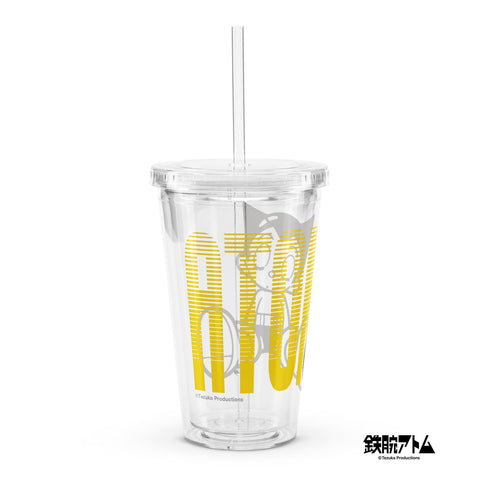 Clear plastic tumbler [ATM] SLEEP ATOM
