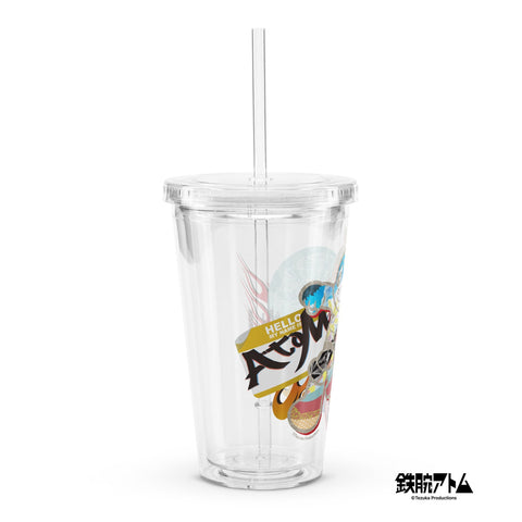 Clear plastic tumbler [ATM] OVERLAY ATOM