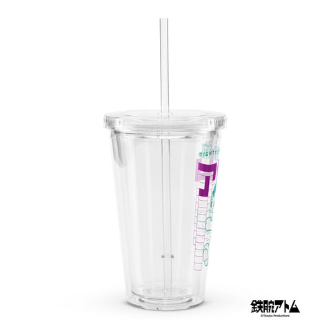 Clear plastic tumbler [ATM] RUN ATOM