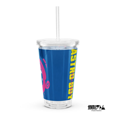 Clear plastic tumbler [ATM] CLOSE UP ATOM