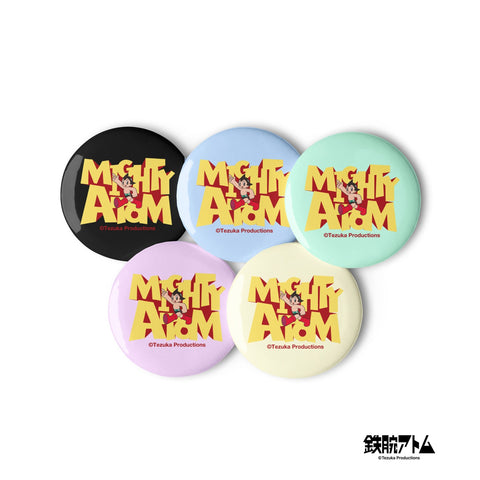 Set of pin buttons [ATM] RETRO ATOM