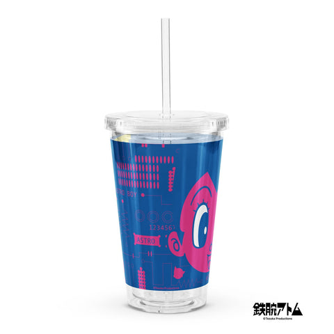 Clear plastic tumbler [ATM] CLOSE UP ATOM