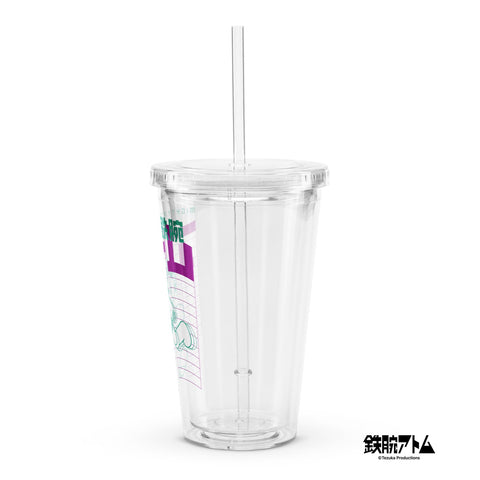 Clear plastic tumbler [ATM] RUN ATOM
