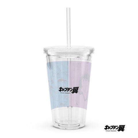Clear plastic tumbler [CPT] TSUBASA JapanU-15 VS ItalyU-15