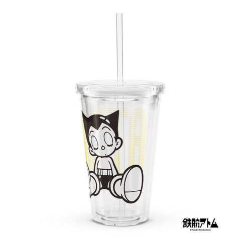Clear plastic tumbler [ATM] SLEEP ATOM