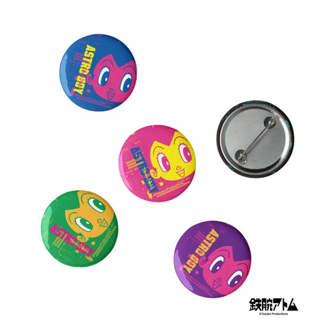 Set of pin buttons [ATM] CLOSE UP ATOM