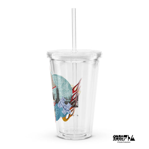 Clear plastic tumbler [ATM] OVERLAY ATOM