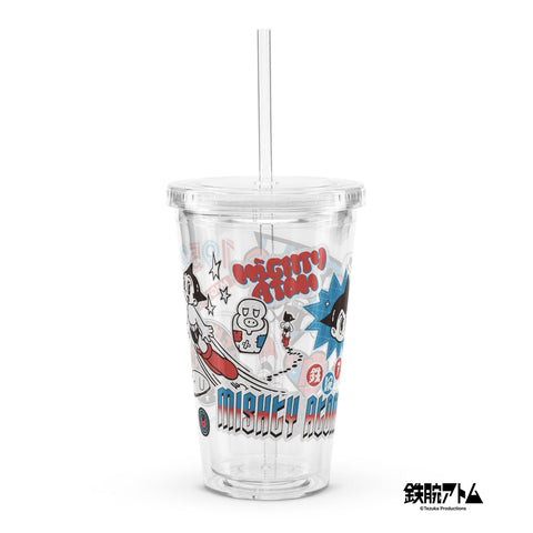 Clear plastic tumbler [ATM] STICKERS ATOM