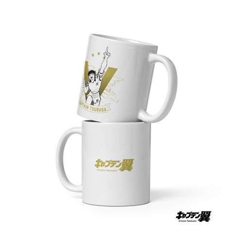 White glossy mug [CPT] TSUBASA Champ