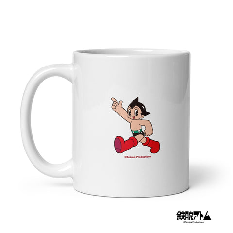 White glossy mug [ATM] RETRO ATOM