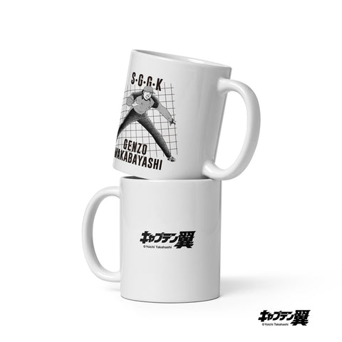 Taza blanca brillante