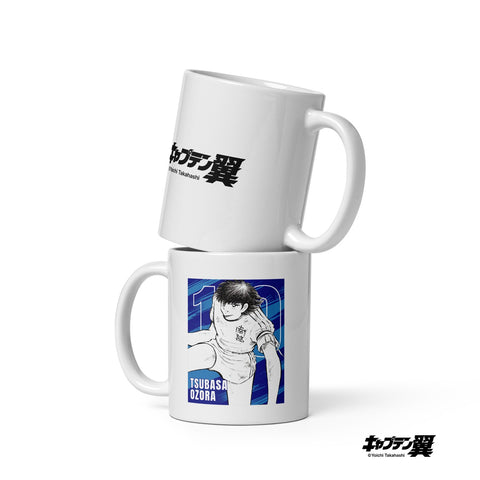 White glossy mug [CPT] TSUBASA Close up