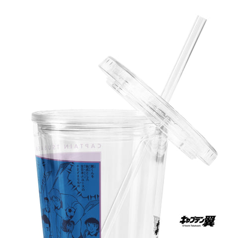 Clear plastic tumbler [CPT] TSUBASA JapanU-15 VS ItalyU-15