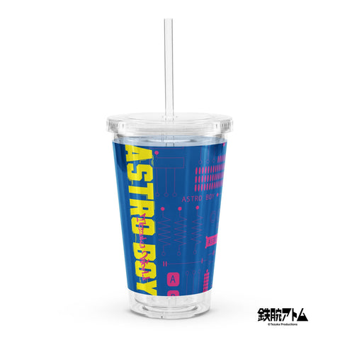 Clear plastic tumbler [ATM] CLOSE UP ATOM