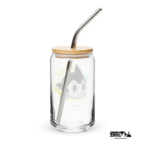 Can-shaped glass [ATM] GRAFFITI ATOM