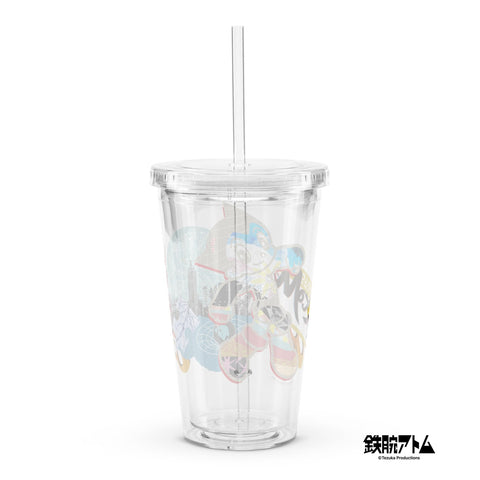 Clear plastic tumbler [ATM] OVERLAY ATOM