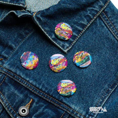 Set of pin buttons [ATM] STREET ATOM