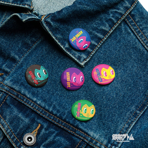 Set of pin buttons [ATM] CLOSE UP ATOM