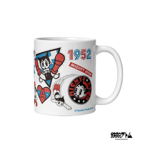 White glossy mug [ATM] STICKERS ATOM