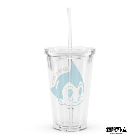 Clear plastic tumbler [ATM] FACE ATOM