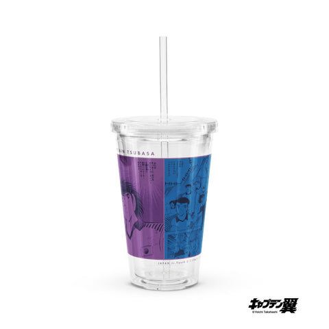 Clear plastic tumbler [CPT] TSUBASA JapanU-15 VS ItalyU-15